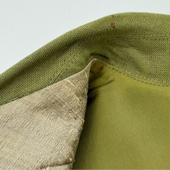 VTG TOM & LINDA PLATT Linen/Silk Layered Tapered Button Front Dress - Picture 11 of 14